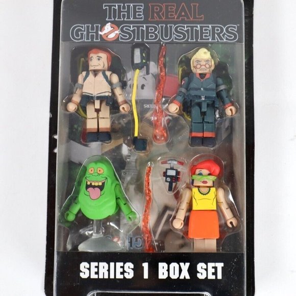 The Real Ghostbusters Minimates Series 1 Box Set Janine Slimer Ray Egon NEW - Picture 2 of 7